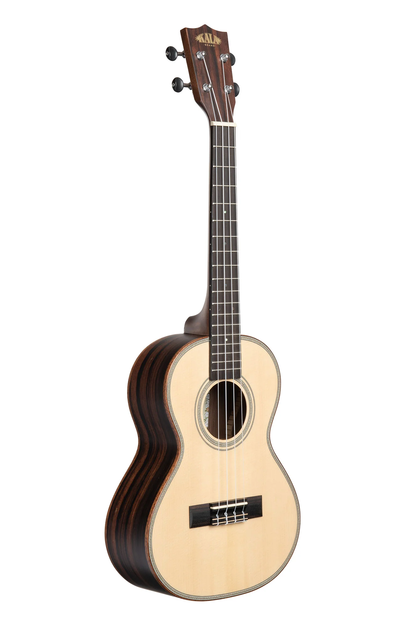 BLEM - Solid Spruce Top Striped Ebony Tenor Ukulele